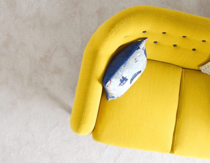Minimal Yellow Sofa