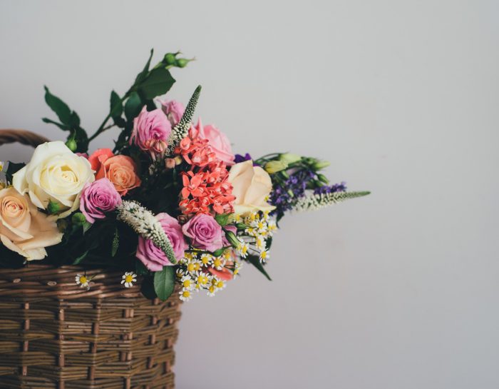 Bamboo Flower Basket