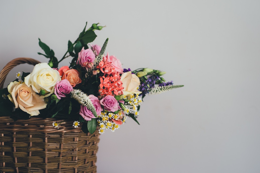 Bamboo Flower Basket